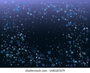 Winter background with snowflakes. Vector illustration. Christmas and New Year backdrop.