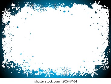 Winter background, snowflakes - vector illustration