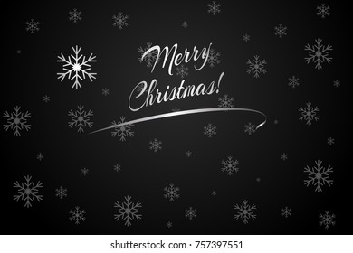 Winter background with snowflakes. Vector illustration EPS10 for Christmas or New Year card