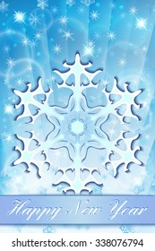 Winter Background with Snowflakes.Vector illustration.