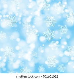 Winter background with snowflakes.Vector illustration for print, textile, paper. eps 10