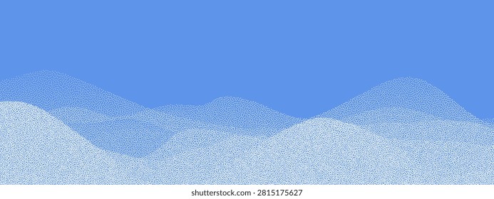 Winter background with soft snow drifts, icy texture and a decorative frosty frame for seasonal artwork.