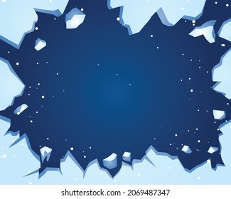 A Winter background template
with copy space

