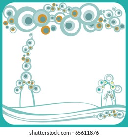 Winter background, vector