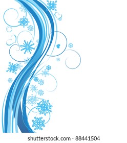 Winter background vector