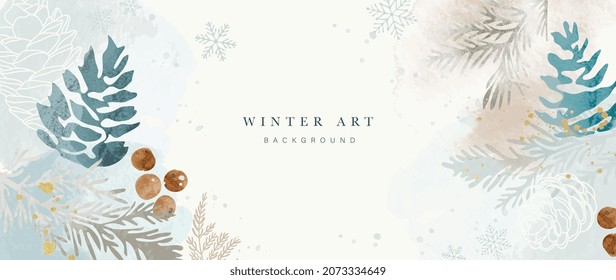 Winter background vector 