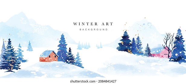 Winter background vector 