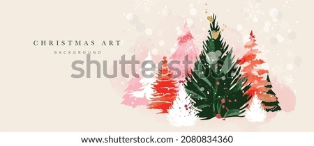 Similar – Weihnachtsbaum Aquarell