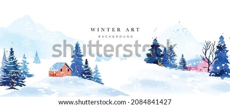 Similar – Image, Stock Photo Christmas Watercolor