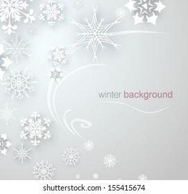 winter background. Vector illustration