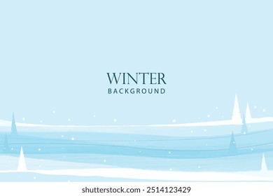 Winter background. Vector winter landscape background. Background with snowy mountains
 