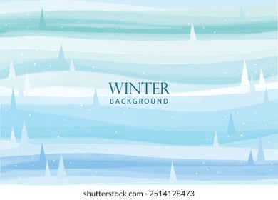 Winter background. Vector winter landscape background. Background with snowy mountains
 