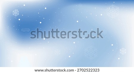 Winter background with watercolor snow texture and falling snowflakes. Winter sky. Snowy background. Cold weather