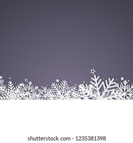 Winter background wiyh snowflakes