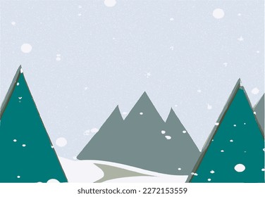  of winter backgrounds in vectorial