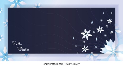 fondo de banner de invierno color de hielo azul, fondo de patrón simple