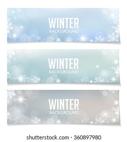 Pancarta de invierno - se puede usar para eventos de ventas o como decoración