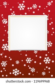 Winter banner with place for text