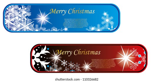 Winter banner set