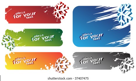 Winter banners