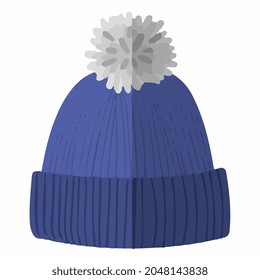 winter beanie hat illustration vector art