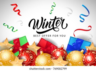 Winter Best Offer Lettering