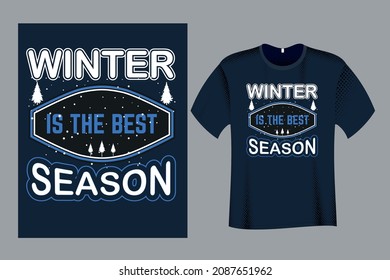 Winter Is The Best Season T Shirt Design