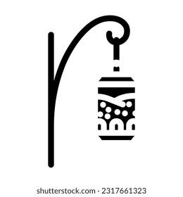 winter bird feeding season glyph icon vector. winter bird feeding season sign. isolated symbol illustration
