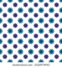 Winter Blooms and Festive Sprigs Seamless Vector Pattern Design