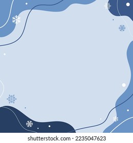 Winter blue abstract Background. Vector illustration.