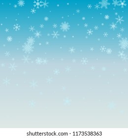 Winter blue background with snowflakes. Vector Illustration.