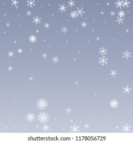 Winter blue background with snowflakes. Vector Illustration.