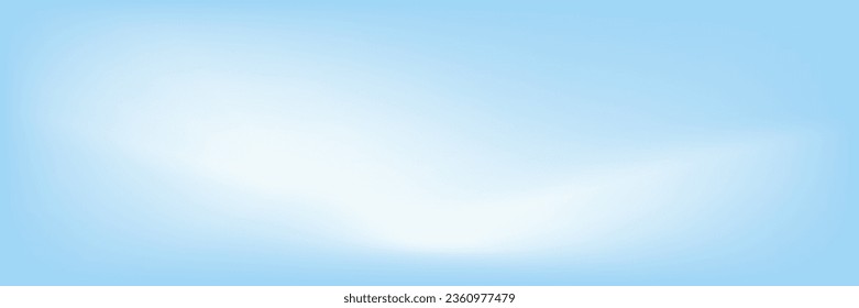 Winter blue background. Vector illustration. Gradient blurred background for design, banner, summer, poster. Abstract Blue and white background of water or snow. Holographic pastel colour print.