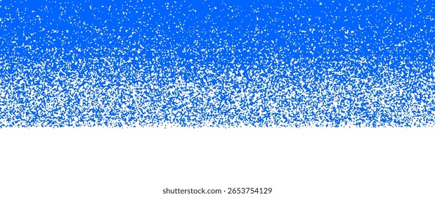 Fondo azul de invierno con copos de nieve blancos. Navidades ilustración abstracta para el fondo, diseño de portada, cartel, tarjetas, volante, redes sociales, anuncios. Nevada. Felices Navidades.