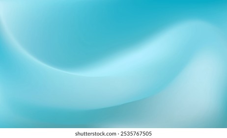 Fondo de degradado azul de invierno. Navidades azul blanco paisaje nevado bg. Transiciones suaves de la onda fluida. Para presentaciones corporativas, proyectos App, digitales y de negocio. Ilustración vectorial 10.