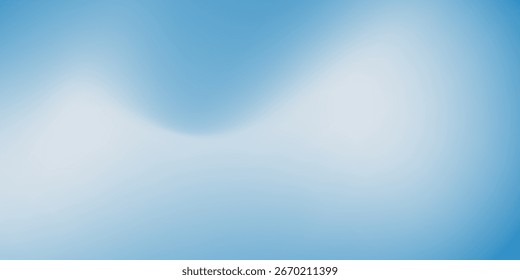 Fondo de degradado azul de invierno. Navidades azul blanco paisaje nevado bg. Transiciones suaves de la onda fluida. Vector eps10