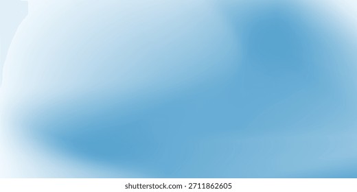 Winter Blue Gradient Background. Christmas blue white snowy landscape bg. Fluid wave soft transitions. vector eps10	