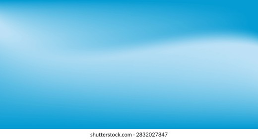 Winter Blue Gradient Background. Christmas blue white snowy landscape bg. Fluid wave soft transitions. For corporate presentations, app, digital and business projects. Vector illustration EPS 10.