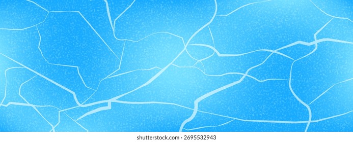 Winter blue gradient background with a cracked ice surface texture