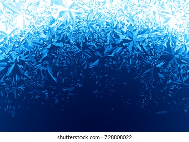 Winter Blue Ice Frost Background. Eps8. RGB Global Colors. One Editable Gradient Is Used For Easy Recolor