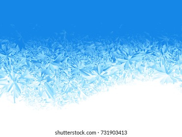 Winter Blue Ice Frost Background. Eps8. RGB Global Colors. One Editable Gradient Is Used For Easy Recolor