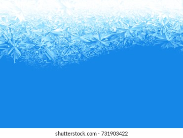 Winter Blue Ice Frost Background. Eps8. RGB Global Colors. One Editable Gradient Is Used For Easy Recolor