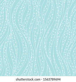 Winter blue seamless background with snowflakes