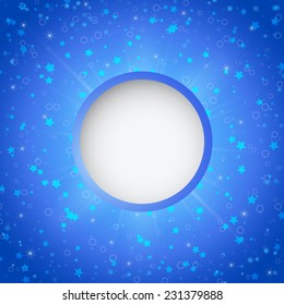 Winter blue xmas vector background