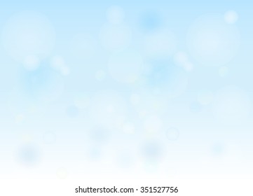 Winter bokeh abstract light background. Vector illustration