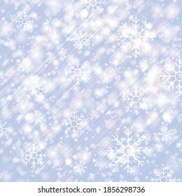 Winter bokeh background with sparkle stars.