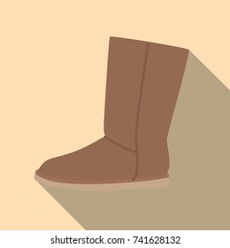 Winter boot icon, vector illustration design. Winter collection.