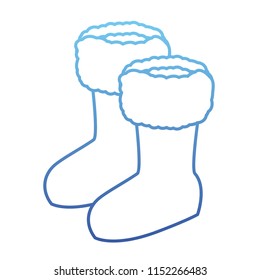 winter boots accessory icon