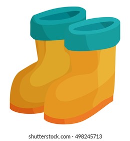 Winter boots icon. Cartoon illustration of winter boots vector icon for web