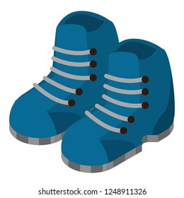 Winter boots icon. Isometric of winter boots vector icon for web design isolated on white background